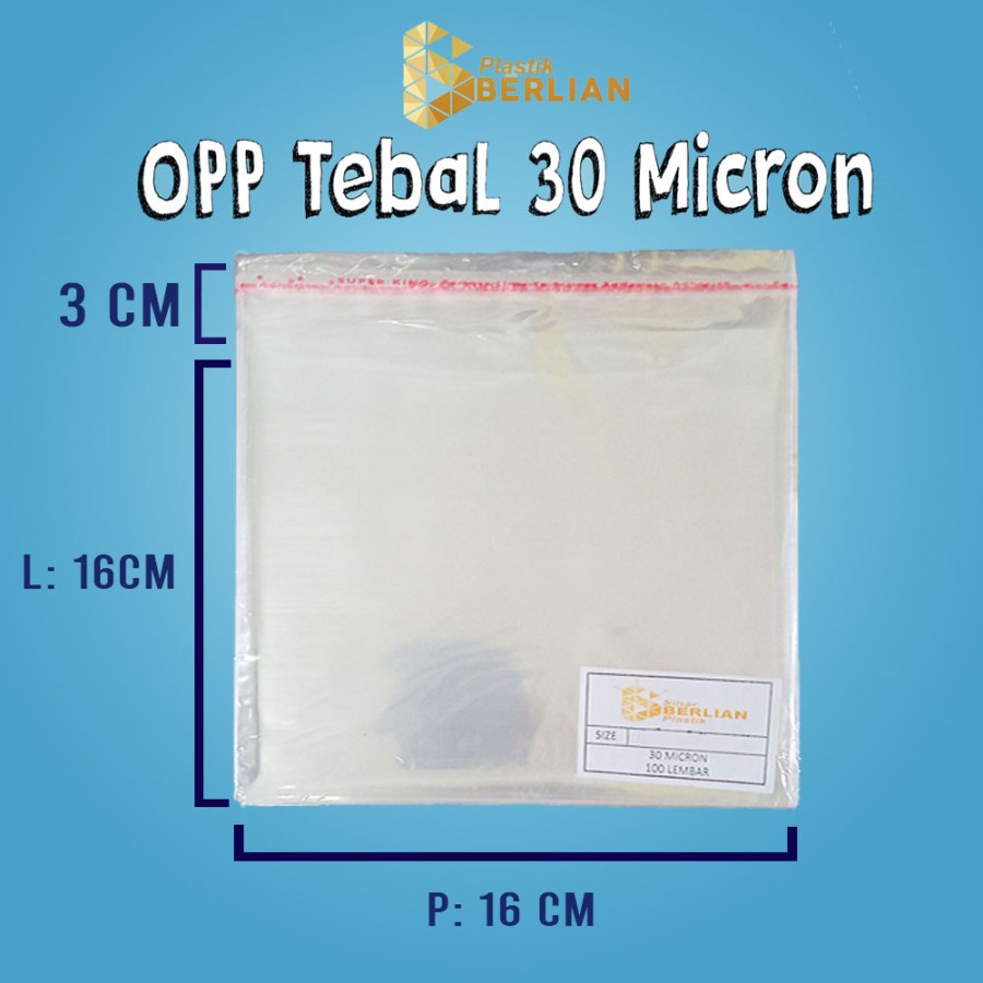 Jual X Cm Plastik Opp Tebal Micron Lbr Shopee Indonesia