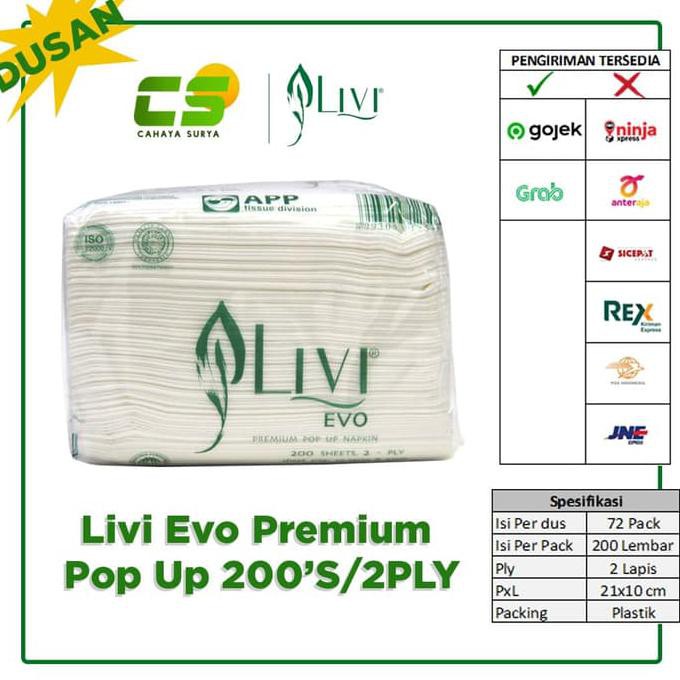 Jual Special Tissue Tisu Livi Evo Premium Pop Up S Tissue Meja