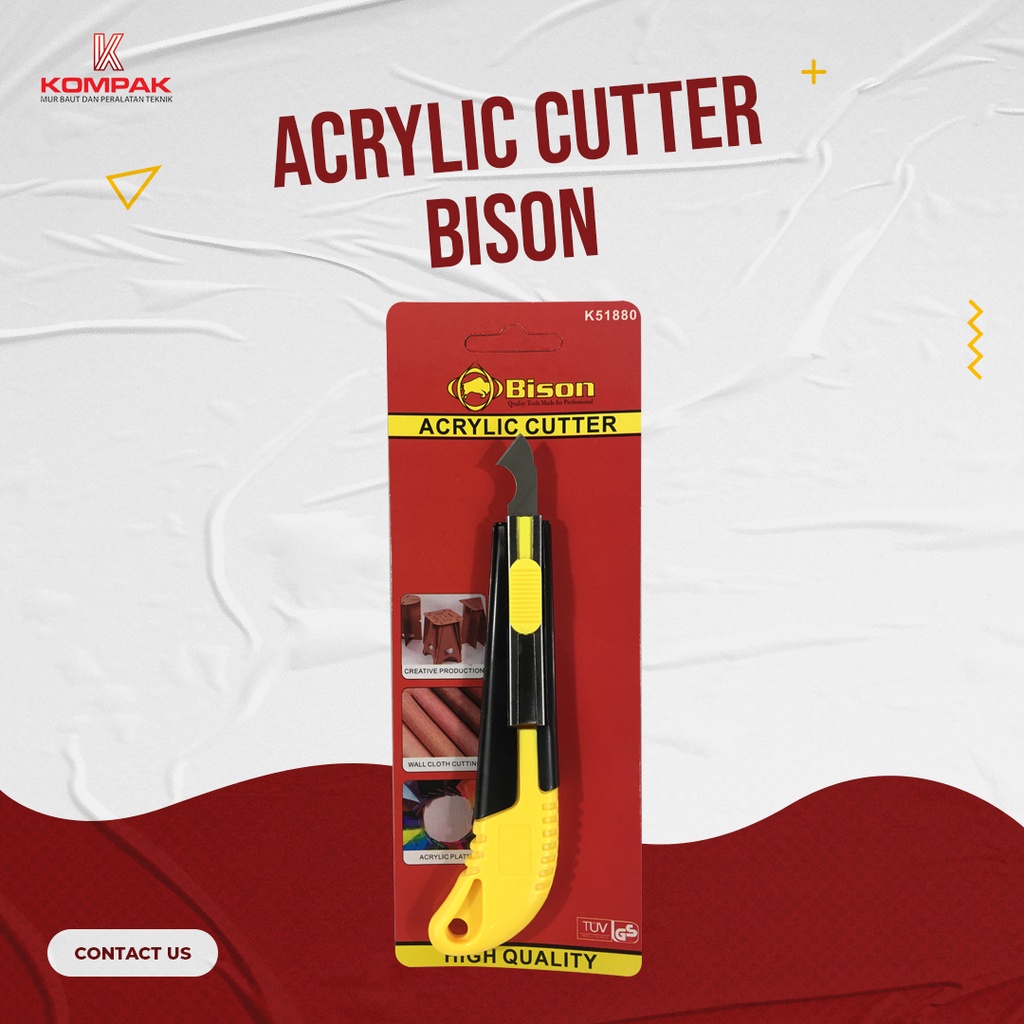 Jual Bison Plastic Cutter Acrylic Pisau Potong Plastik Akrilik Kater