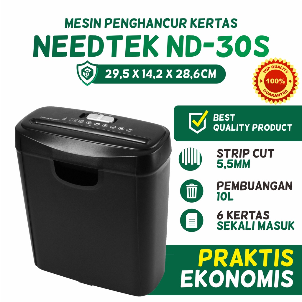 Jual Mesin Penghancur Kertas Paper Shredder Needtek Nd S Shopee