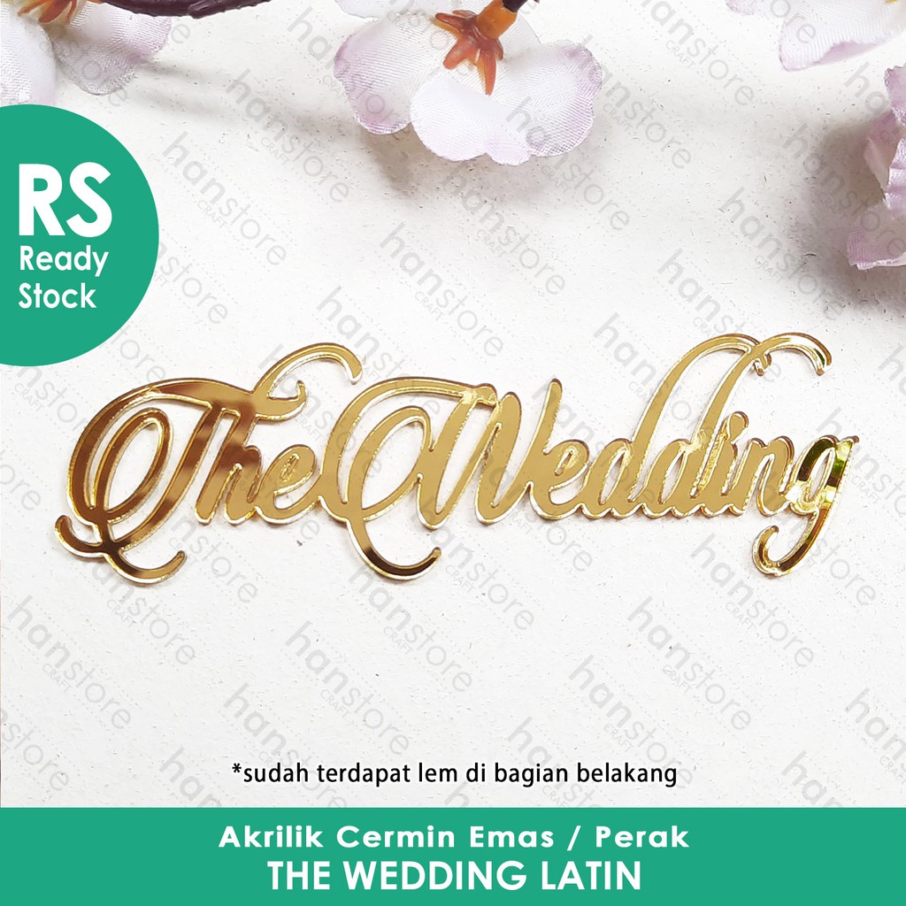 Jual Rs X Cm The Wedding Latin Emas Perak Dekorasi Mahar