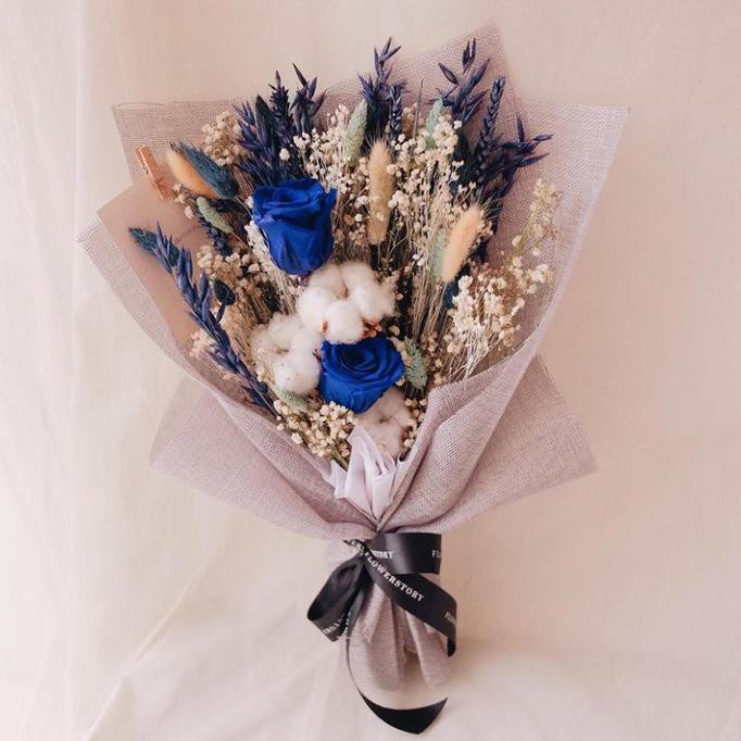 Jual Rangkaian Bunga Kering Dried Flower Bouquet Buket Bunga Kering