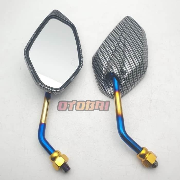 Jual Kaca Spion Carbon Model Jupiter Yamaha Karbon Twotone Fino Mio J