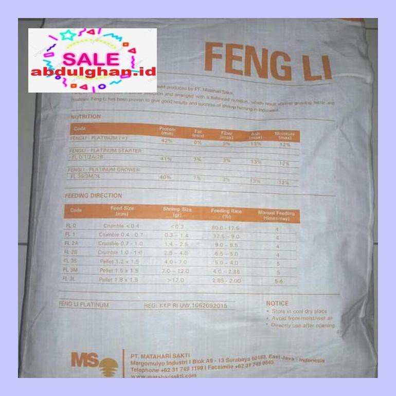 Jual S50F40Ra Fengli Feng Li Fl 0 Pakan Udang Lobster Burayak Ikan