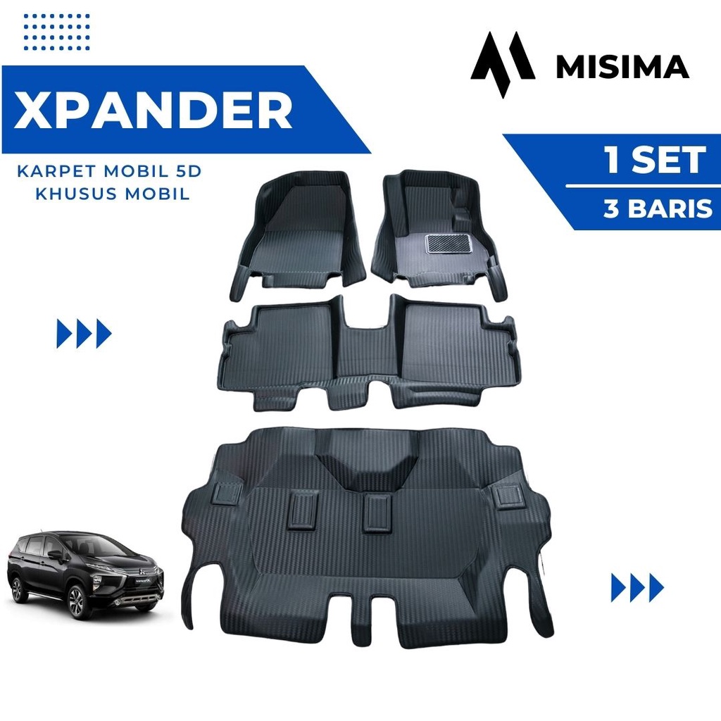 Jual Karpet Mobil D Car Mats Mitsubishi Xpander Motif Carbon Shopee