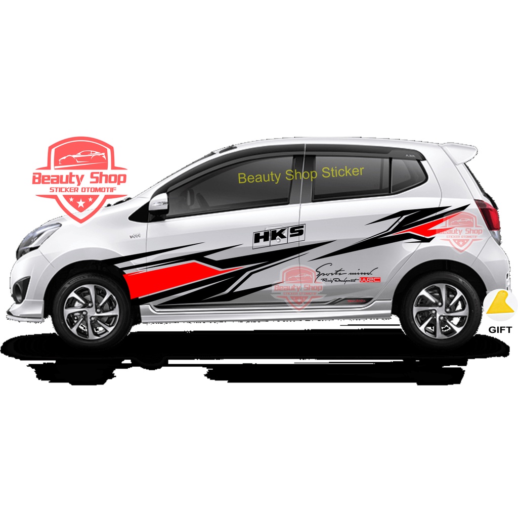 Jual Sticker Stiker Mobil Brio March Agya Ayla Ignis Keren Model Tribal