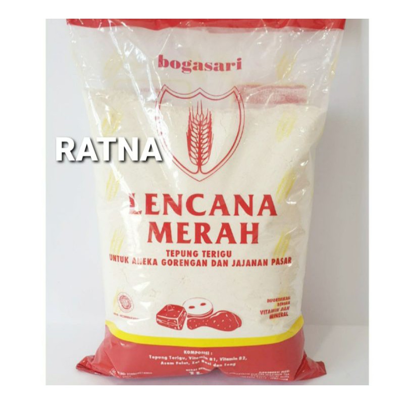 Jual LENCANA MERAH 1kg TEPUNG TERIGU Untuk Aneka Gorengan Dan Jajanan