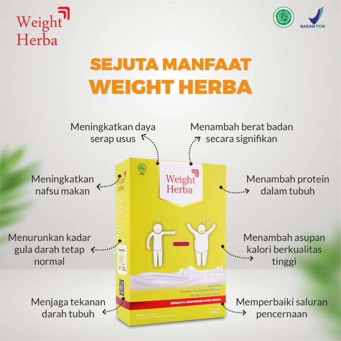 Jual WEIGHT HERBA SUSU HERBAL ATASI BERAT BADAN DAN KESEHATAN