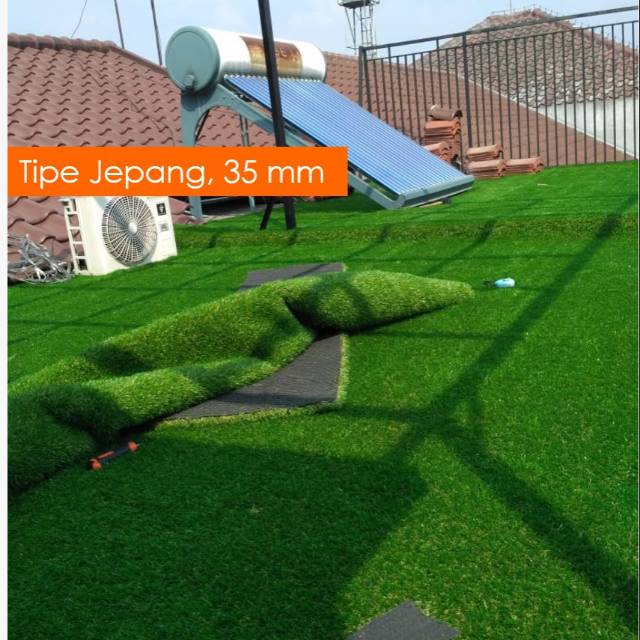 Jual Karpet Rumput Sintetis Tipe Jepang 35 Mm Ukuran 1x1 M Shopee