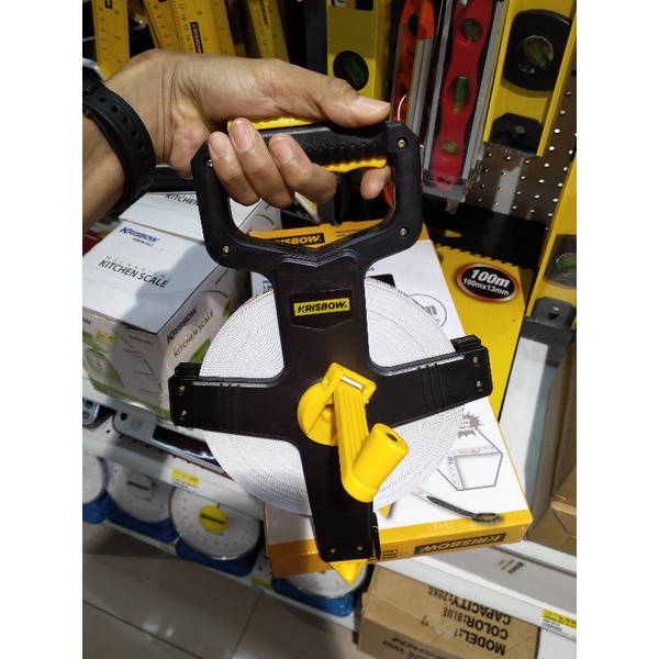 Jual Krisbow Measuring Tape M Meteran Gulung M Shopee Indonesia