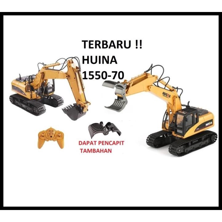 Jual Huina 1550 15 Channel Excavator With Metal Shovel Rc Alat Berat