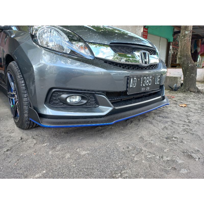 Jual Front Lips Honda Mobilio Tipe E S Hitam Dof List Biru Shopee