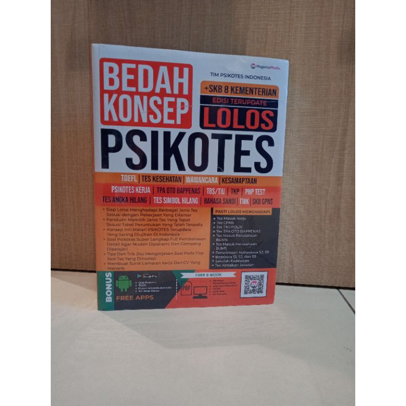 Jual Buku Psikotest Bedah Konsep Psikotes Edisi Terupdate Shopee