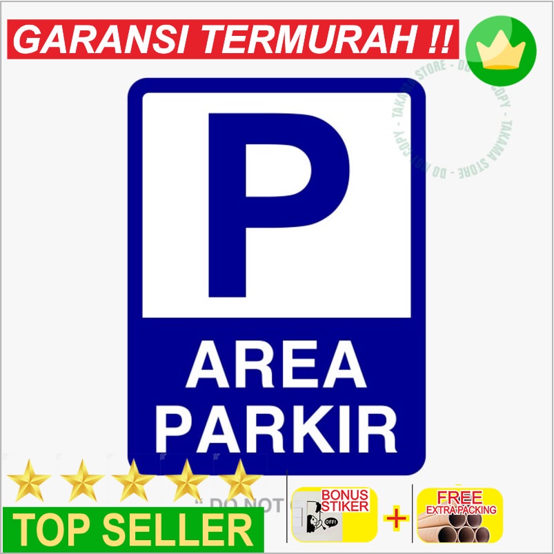 Jual Murah RAMBU AREA PARKIR 30 X 40 Cm PLAT ALUMUNIUM Keren Shopee