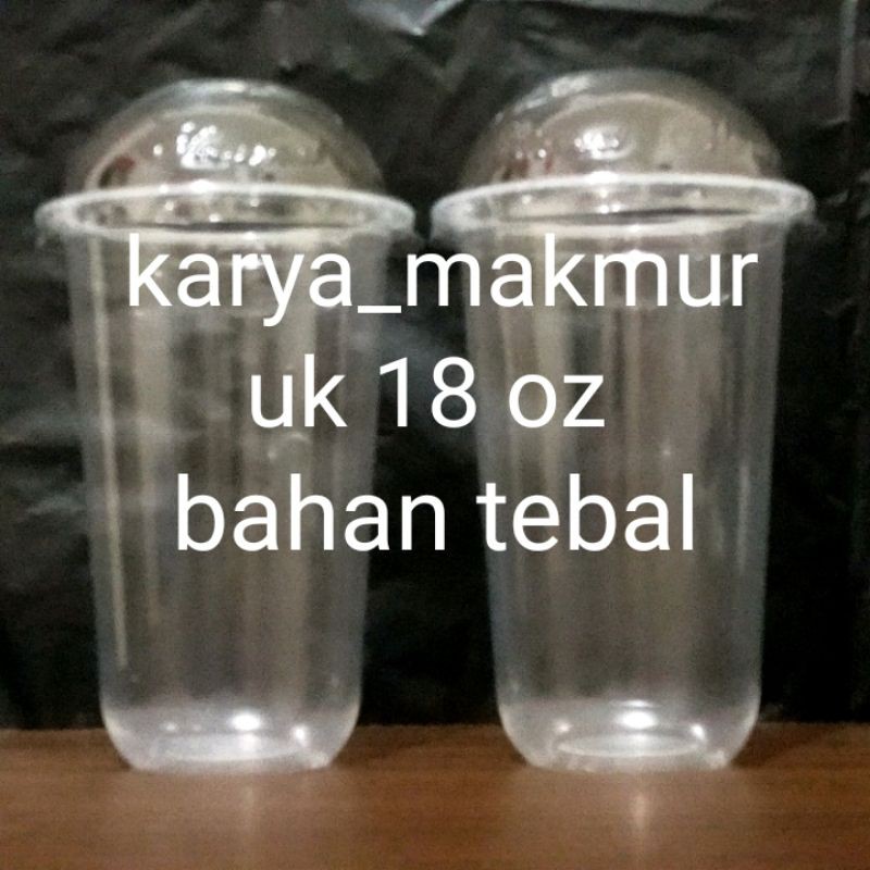 Jual Gelas Plastik Oval Tebal Uk Oz Pp Cup Plus Tutup Cembung