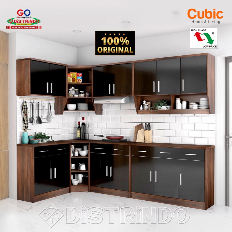 Jual Cubic Kitchen Set 2 Pintu Minimalis Rak Atas Dapur ELENA KSA