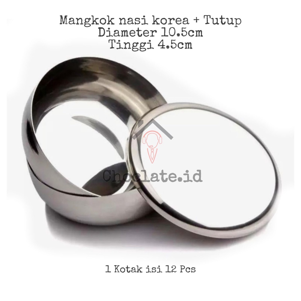 Jual Mangkok Nasi Korea Rice Bowl Stainless Steel Shopee Indonesia