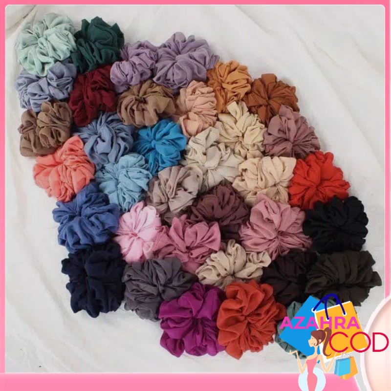 Jual Azahra Ikat Rambut Scruncie Scrunchie Kuncir Rambut Scrunchie