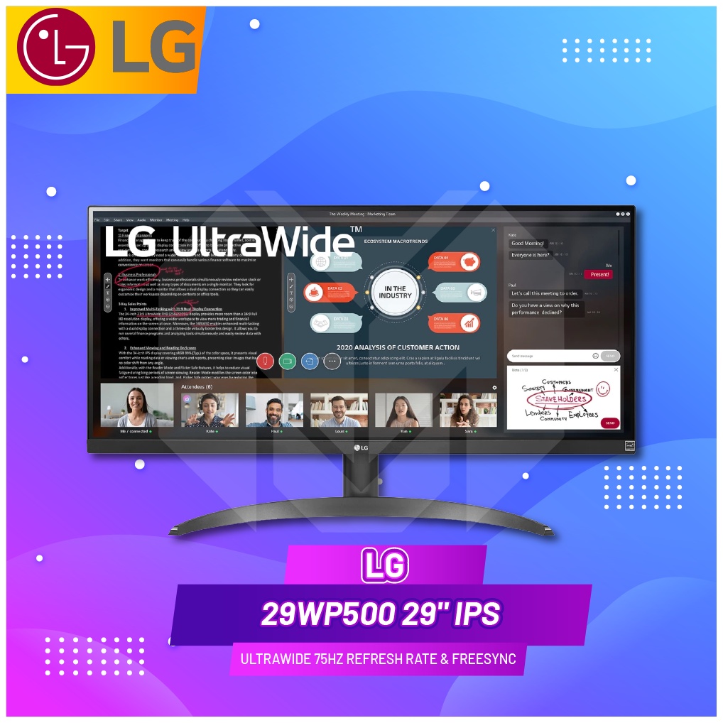 Jual Lg Wp Ips Ultrawide Hz Refresh Rate Freesync Monitor