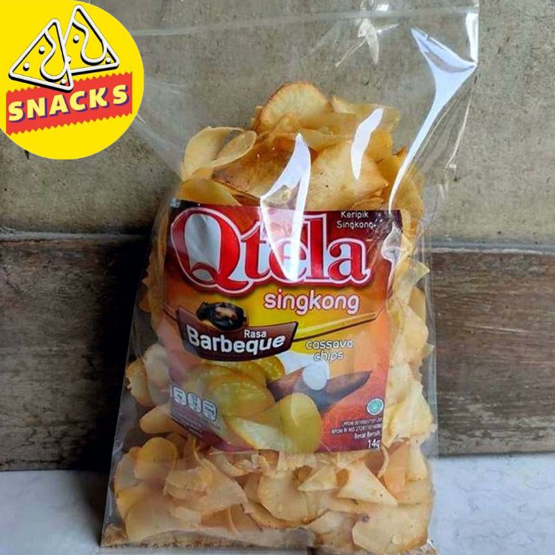 Jual Qtela Chips Keripik Singkong Barbeque Bbq By Indofood Gram