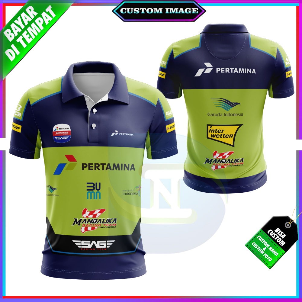 Jual Cod Kaos T Shirt Wangki Mandalika Racing Team Polo Shirt Custom