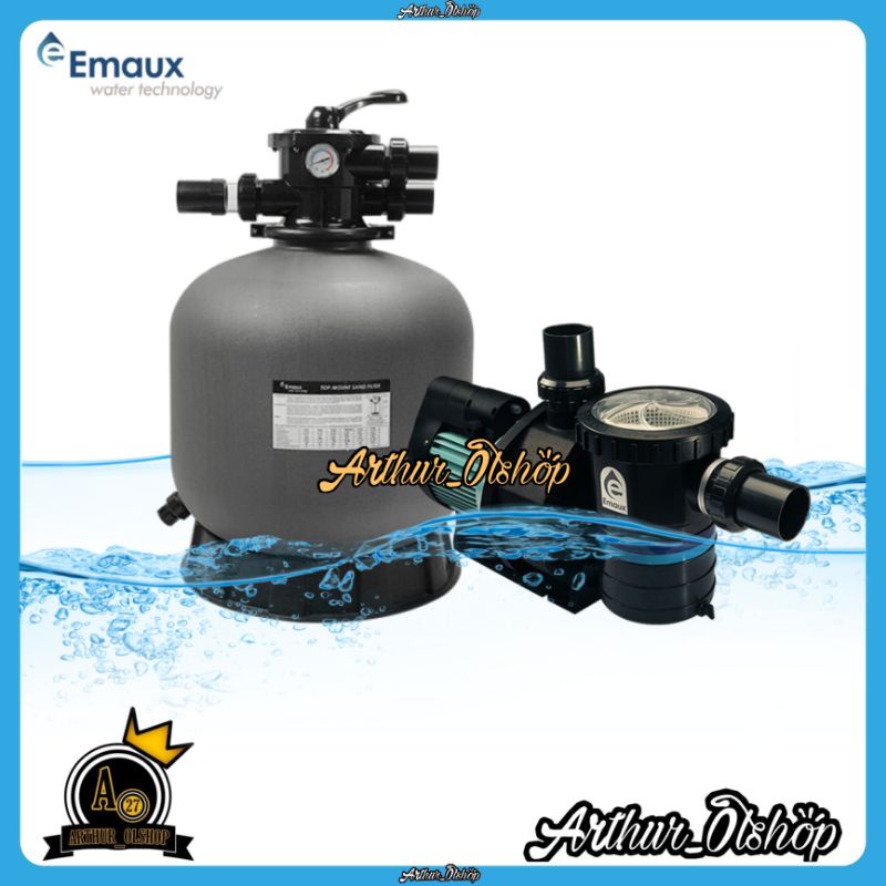 Jual Pompa Kolam Renang 1Hp Emaux SC100 Sand Filter Emaux 16 V350