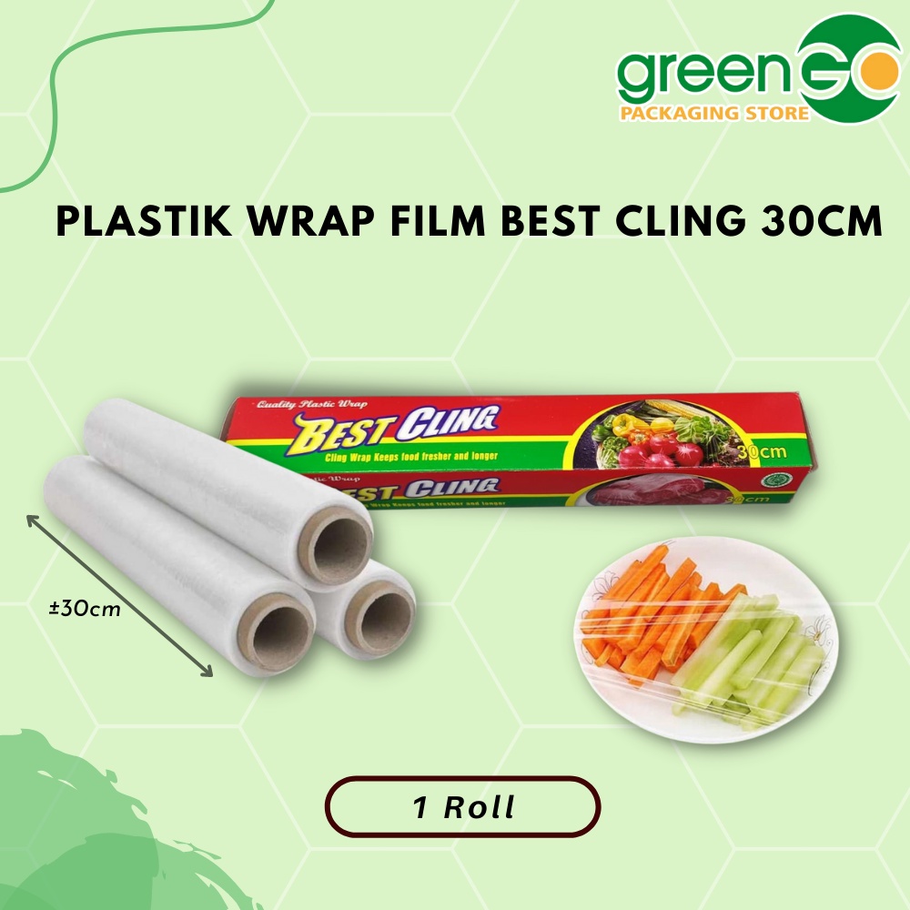 Jual PLASTIK WRAP BEST CLING 30CM WRAPPING FILM BENING HALAL PEMBUNGKUS