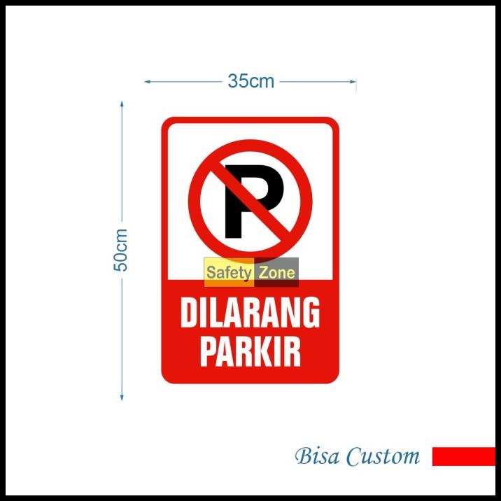 Jual Rambu Dilarang Parkir Cm X Cm Plat Alumunium Shopee Indonesia