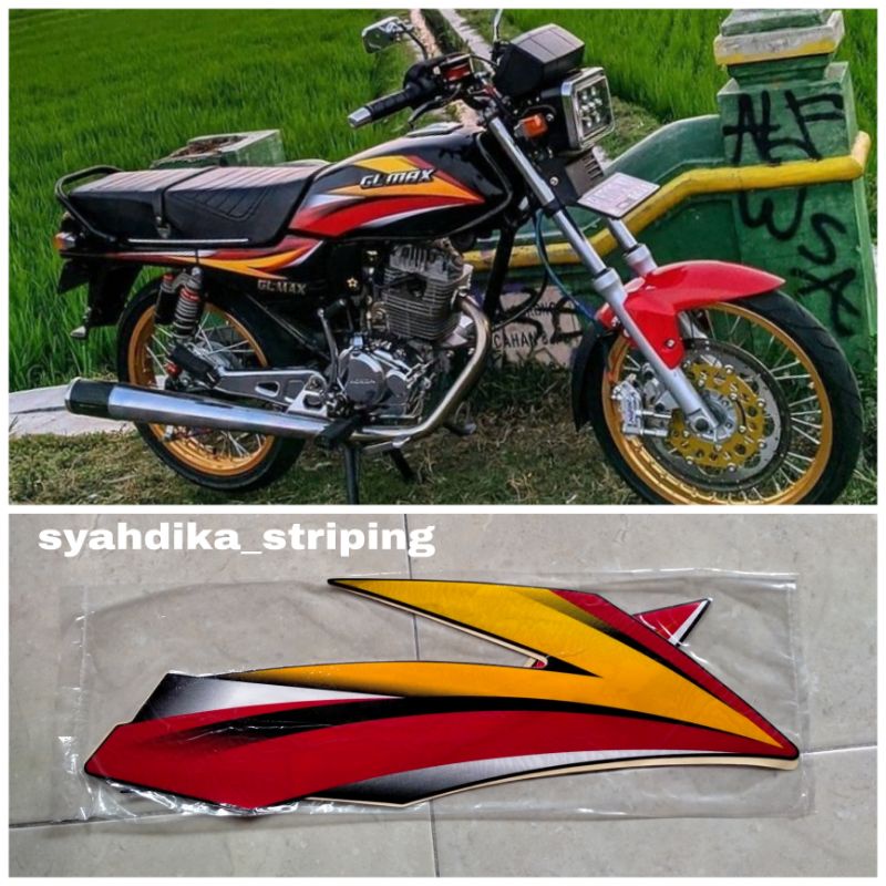 Jual STICKER STRIPING LIS BODY MOTOR HONDA GL MAX NEO TECH 2004 2005