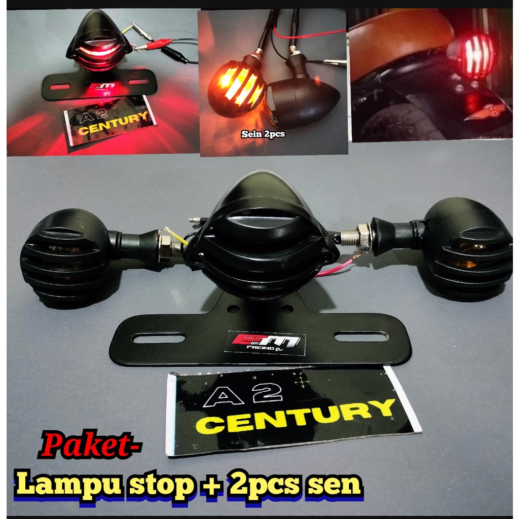 Jual Paket Stoplamp Lampu Rem Sein Teralis Sen Grill Tralis Motor