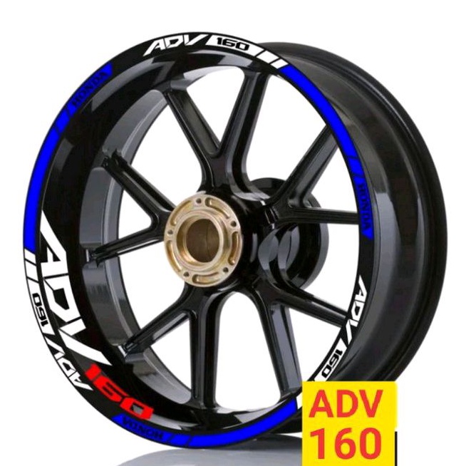 Jual Sticker Velg Cutting Sticker Honda Adv Pilihan Warna Biru Dan