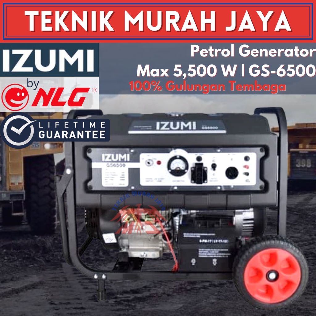 Jual IZUMI Genset Bensin 5000 Watt Generator Listrik GS 6500 GS6500 GS