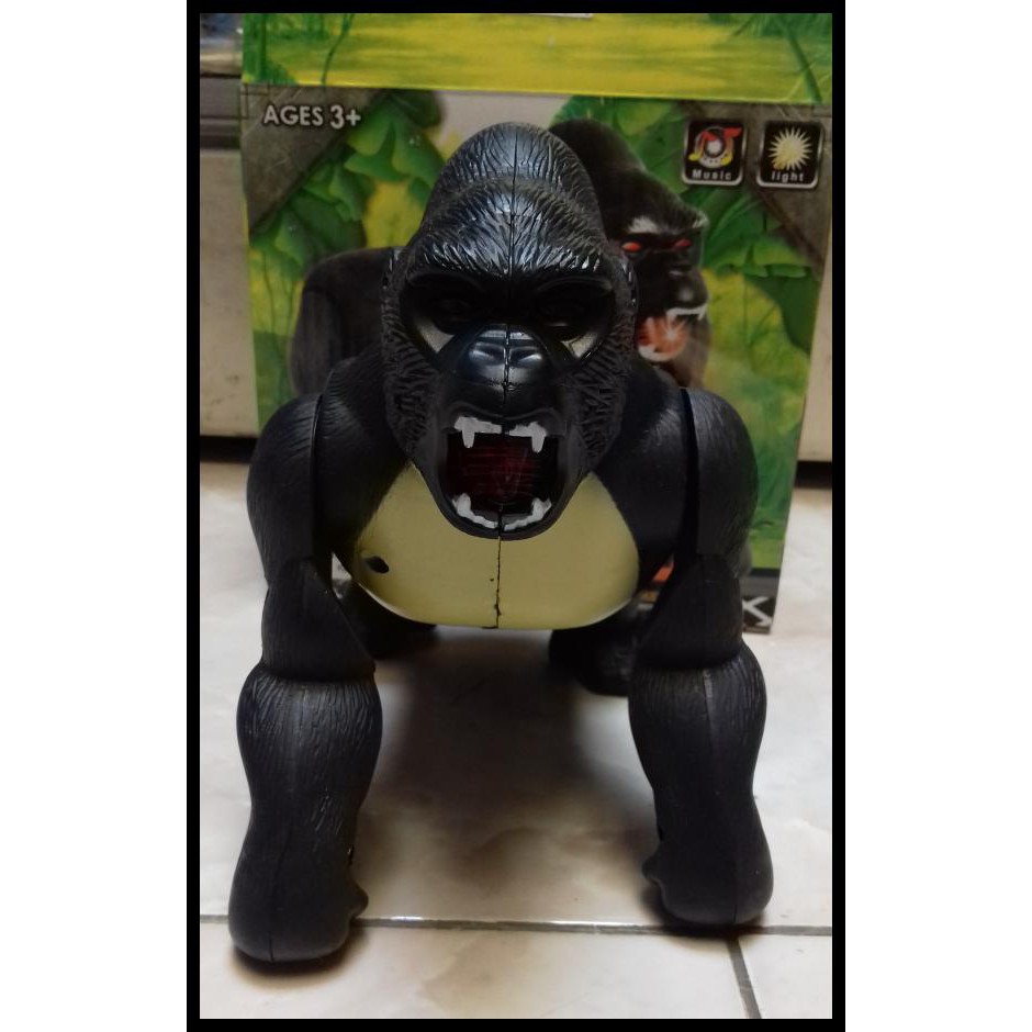 Jual Mainan Binatang Edukasi Orang Utan Gorilla Kingkong Hitam Shopee