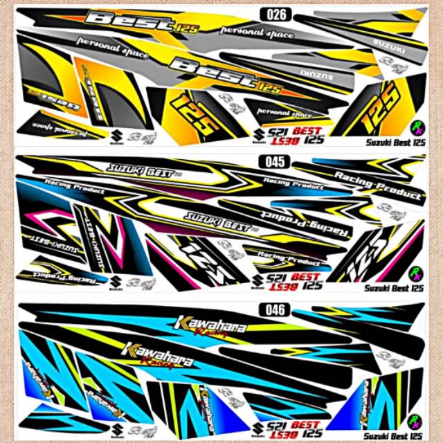 Jual Sticker Striping Variasi Thailand Thailook Suzuki Shogun 125 R