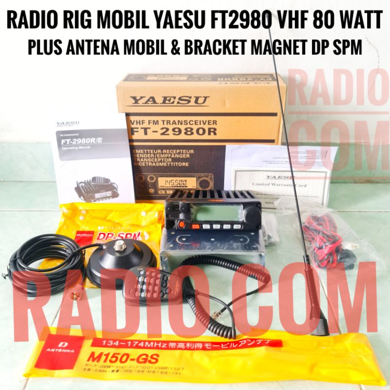 Jual RIG YAESU FT2980 FT 2980R VHF PLUS PAKET RADIO RIG MOBIL YAESU