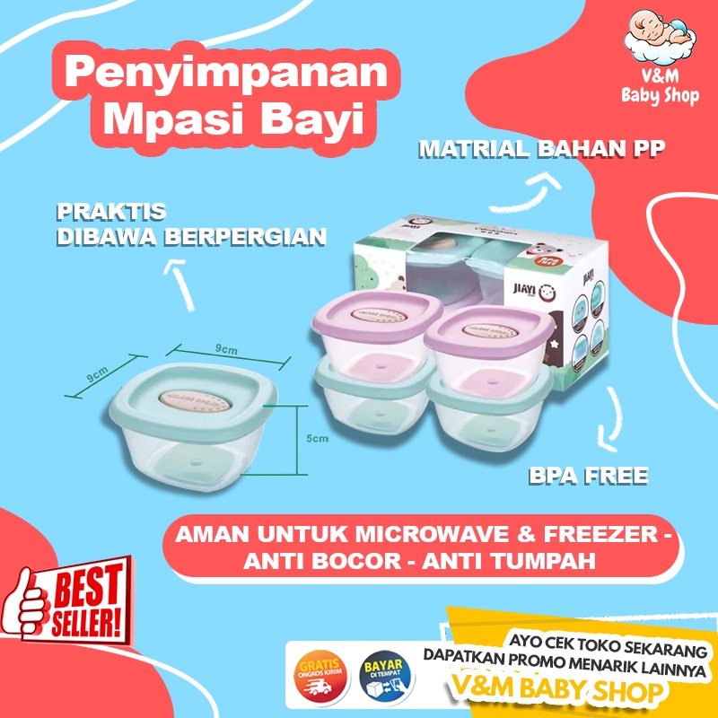 Jual VnM019 Penyimpanan Mpasi Bayi Wadah Mpasi Bayi Baby Food