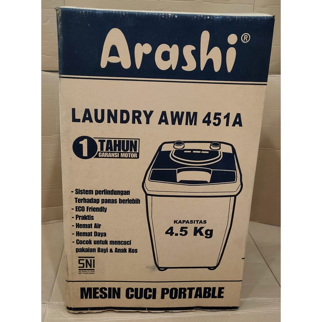 Jual Mesin Cuci Mini Portable Arashi Awm A Garansi Mesin Tahun