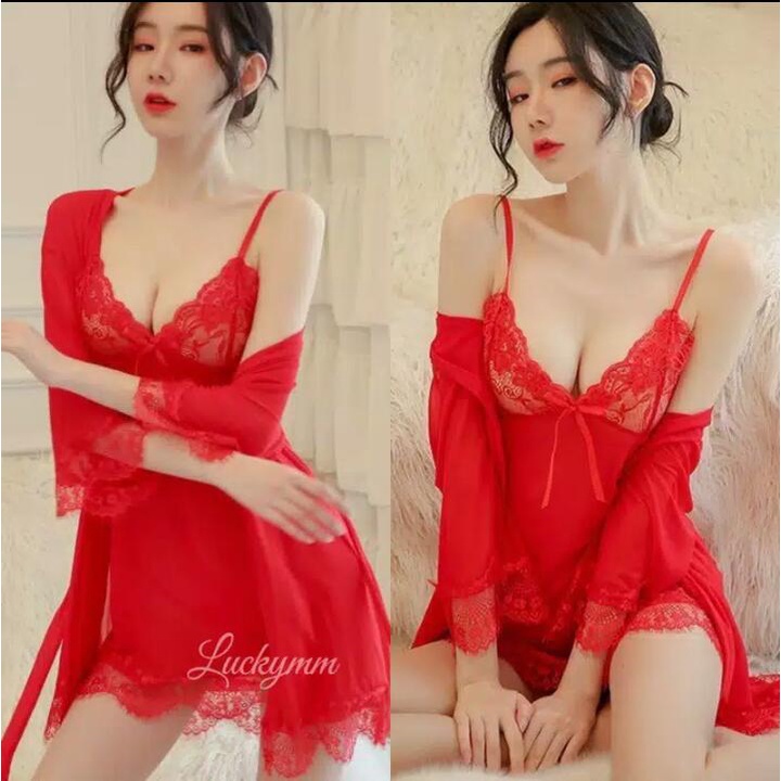 Jual SEXY LINGERIE WANITA LINGERI SEKSI JUMBO BIG SIZE CEWE BAJU TIDUR