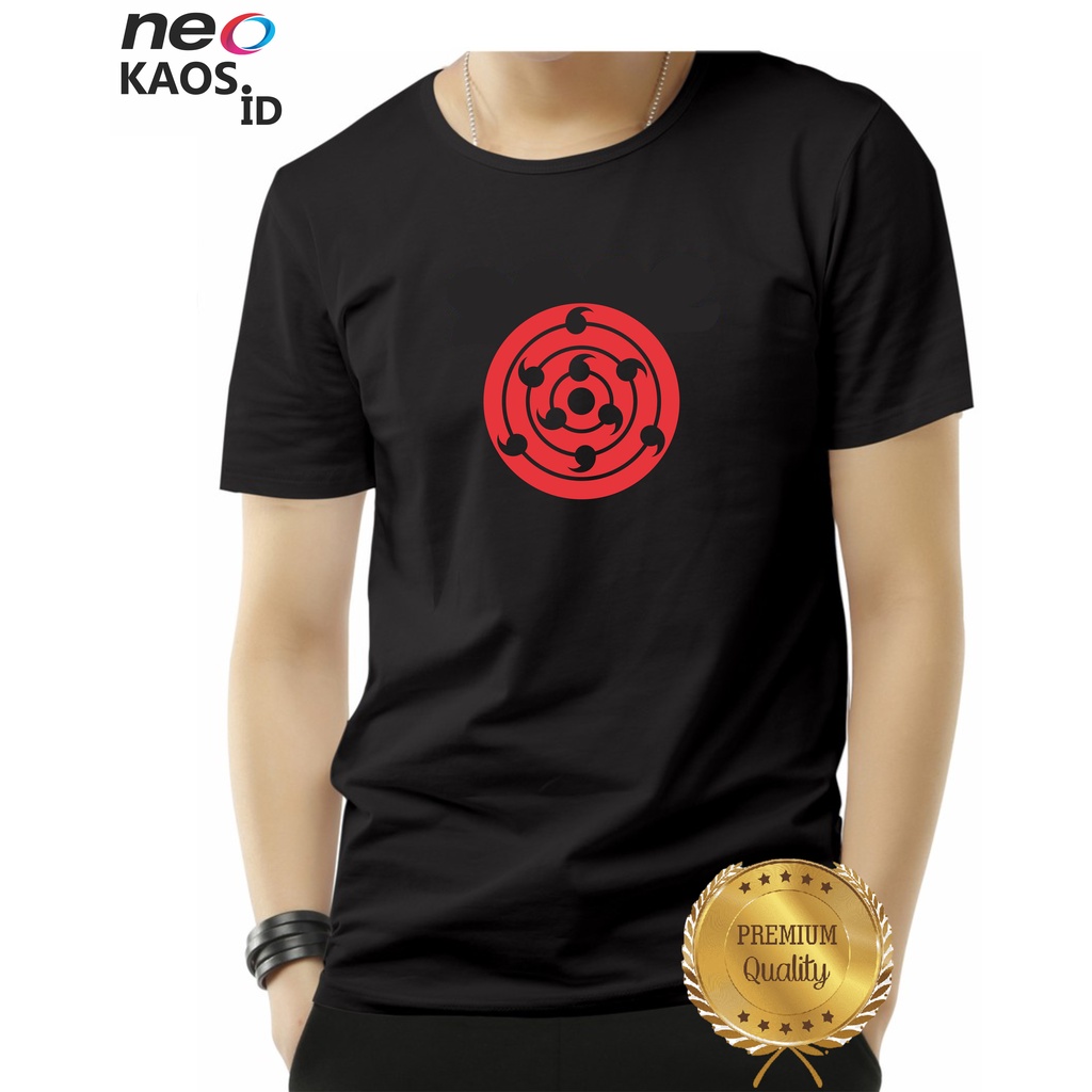 Jual Kaos Naruto Motif Mata Sharigan Obito Sasuke Madara Kaos Anime