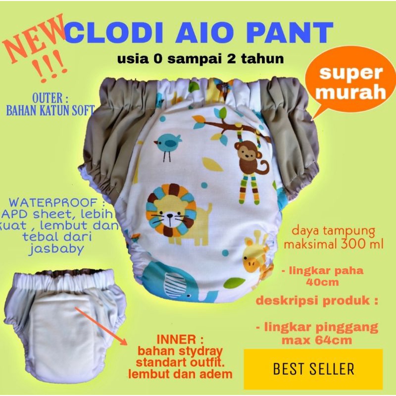 Jual CLODI AIO CLODI PANT POPOK BAYI POPOK KAIN POPOK CLODI POPOK