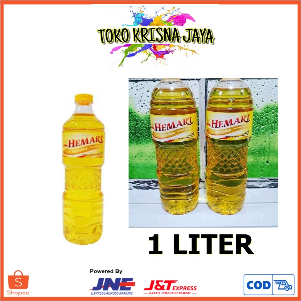 Jual MINYAK GORENG HEMART BOTOL NETTO 1 LITER Shopee Indonesia