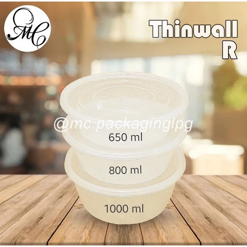 Jual Thinwall R Thinwall Box Mangkok Thinwall Kotak Makanan Food