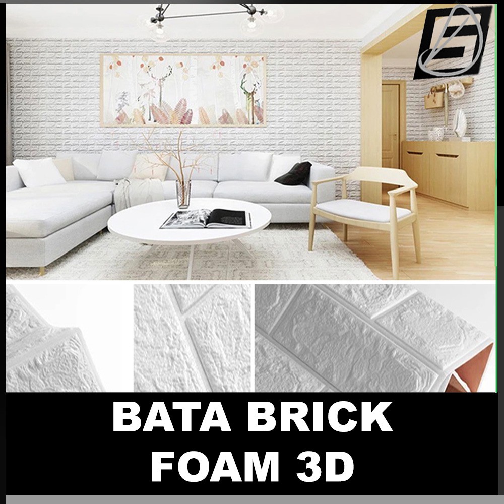 Jual Termurah Wallpaper Dingding D Foam Motif Batu Bata X Cm