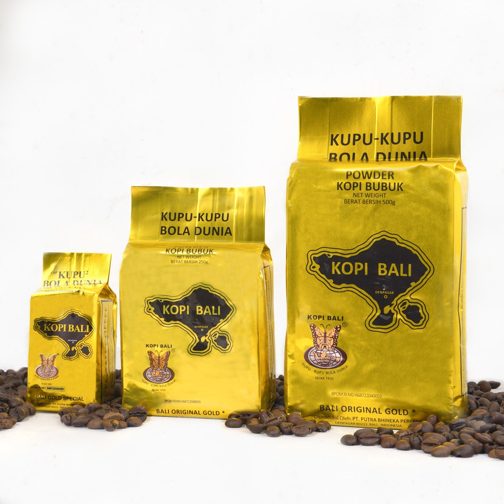 Jual Kopi Bali Gold Pure Cap Kupu Kupu Bola Dunia Gr Gr