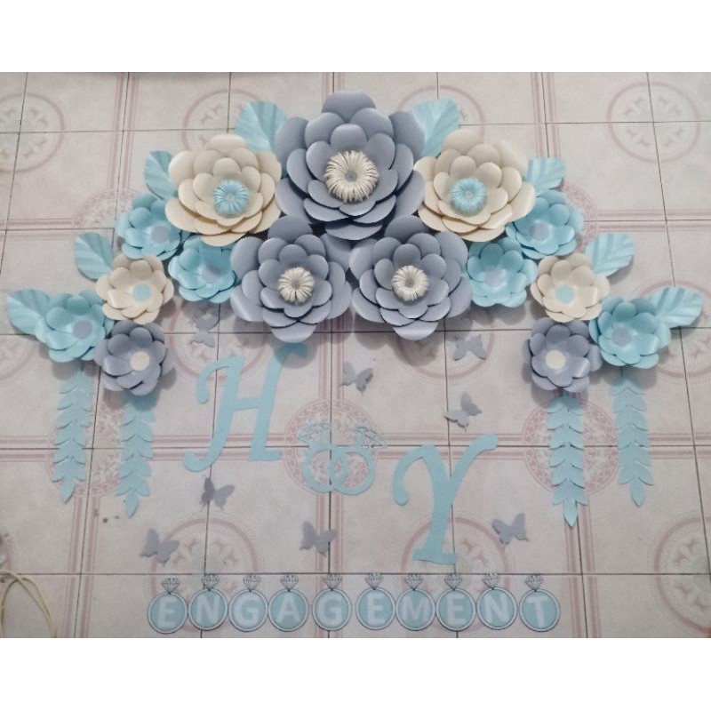 Jual Paper Flower Backdrop Murah Bunga Kertas Dekorasi Dekorasi