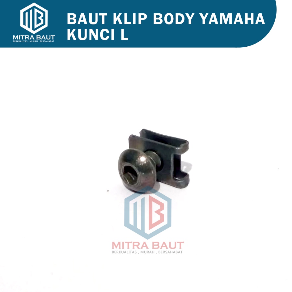 Jual PAKET 50 PCS Baut Klip Baut Body Yamaha 5x16 Kunci L Baut