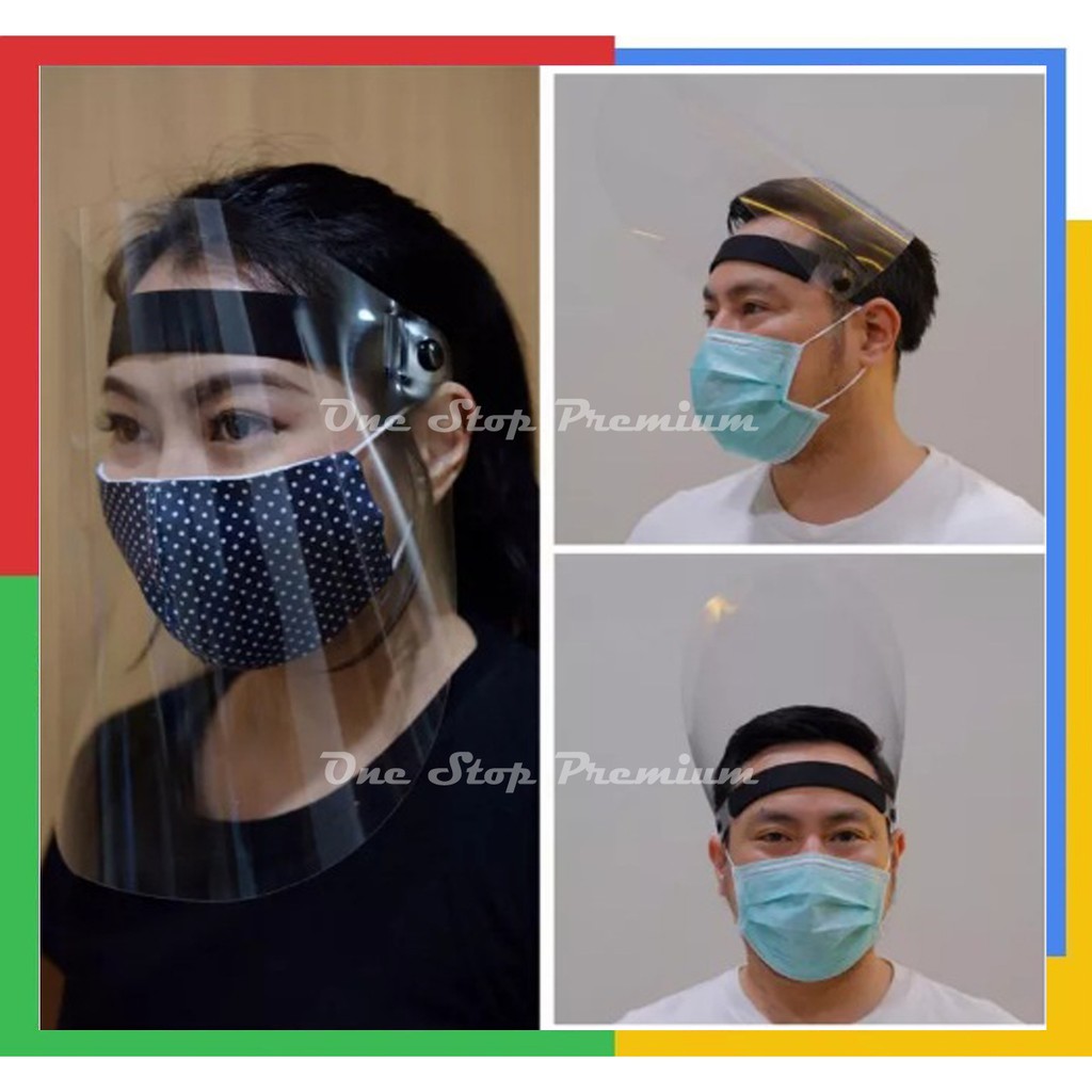 Jual FACE SHIELD FACESHIELD ANTI DROPLET ALAT PELINDUNG PENUTUP MUKA