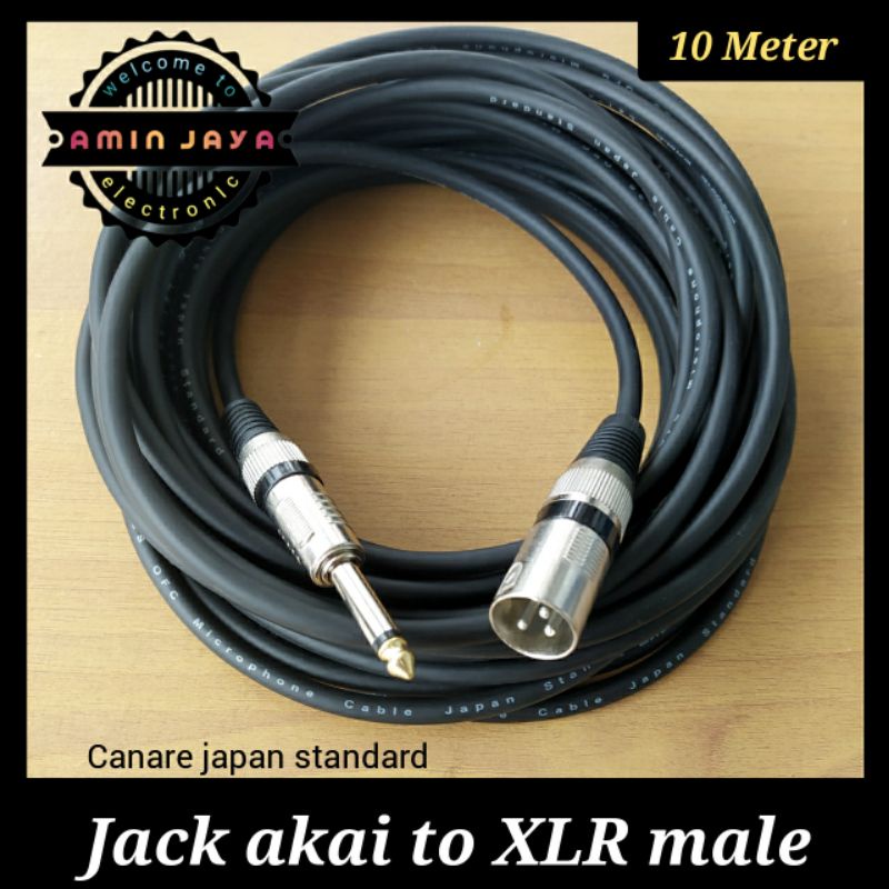 Jual Kabel Gitar Ke Mixer Jack Xlr Male To Akai Kabel Canare Meter