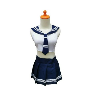 Jual Set Baju Lingerie Sexy Rok G String Model Sailor Transparant