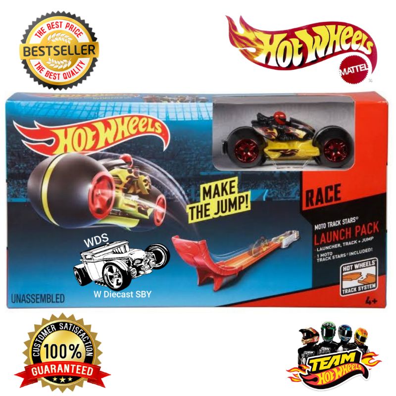 Jual Hot Wheels Moto Track Stars Gojek Includes Launch Pack Track Set